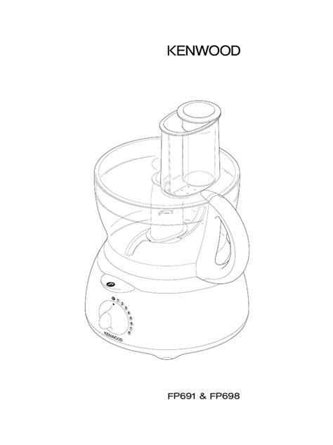 Kenwood - FP698 - User Manual | PDF | Dough | Cakes