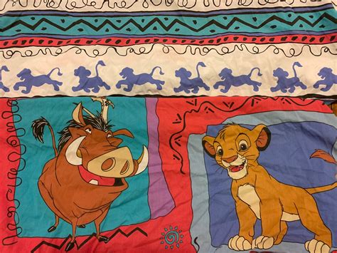 Bedding Sheets And Pillowcases Vintage Disney The Lion King Fitted Twin