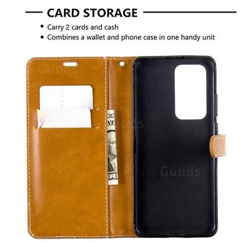 Jeans Cowboy Denim Leather Wallet Case For Huawei P Pro Gray