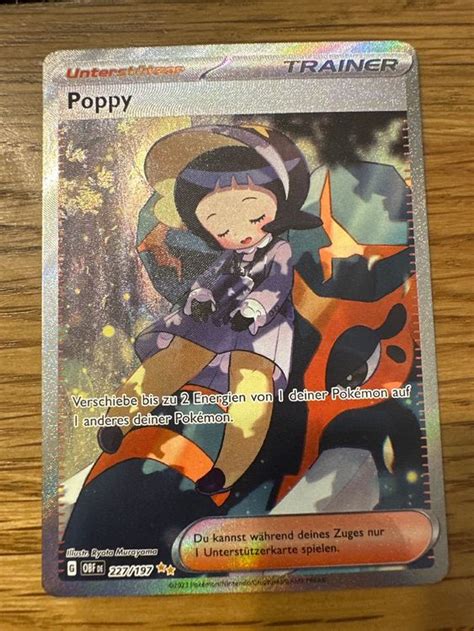 Poppy OBF DE 227 197 Obsidianflammen Pokemonkarte Kaufen Auf Ricardo