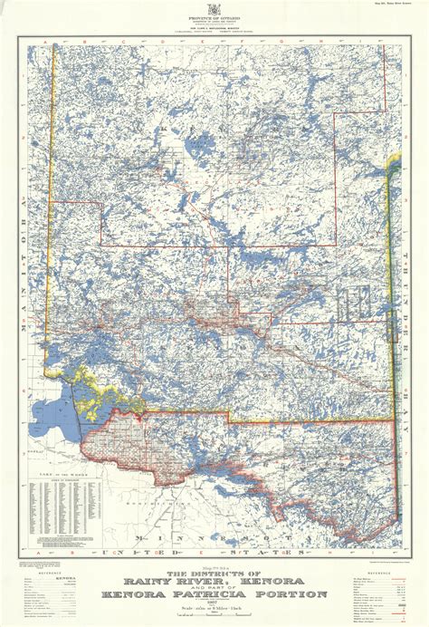 The Changing Shape Of Ontario Districts Of Rainy River Kenora And