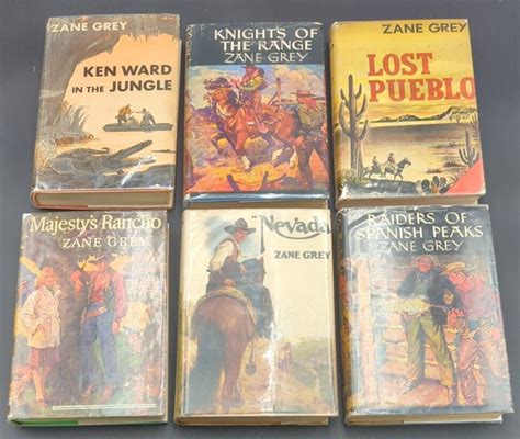 Zane Grey Book Collection 68 Different Hardcover Books With Dust