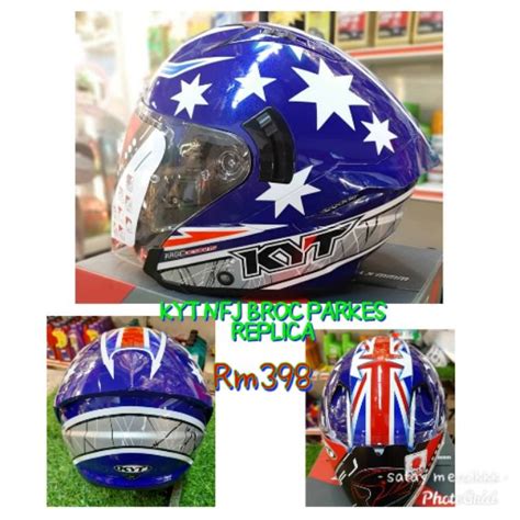 Helmet Kyt Nfj Broc Parkes Replica Shopee Malaysia