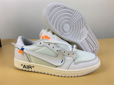 Off-White x Air Jordan 1 Low White Custom For Sale – Jordans To U