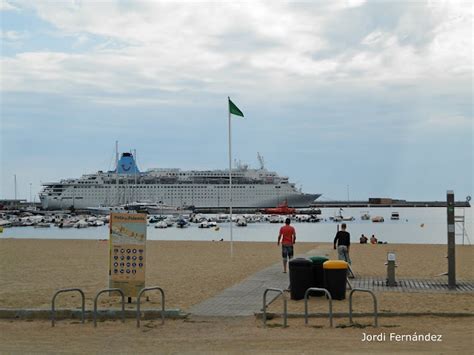 El temps a Palamós Dilluns 10 de setembre escala de creuer i núvols