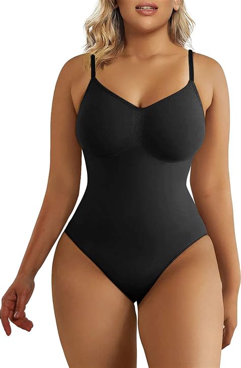 SHAPERX Women Bodysuit Tummy Control Shapewear Seamless Sculpting Body