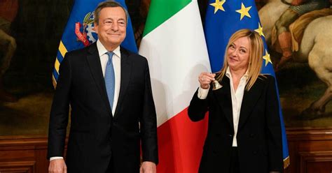 Rechtspolitikerin An Der Spitze Giorgia Meloni Bernimmt Italienische