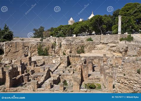 The Punic Quarter On Byrsa Hill Stock Image Image Of Mediterranean