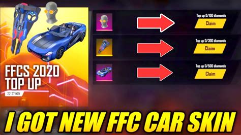 I Got New Car Skin From New FFCS Top Up Event Free Fire 2020 YouTube