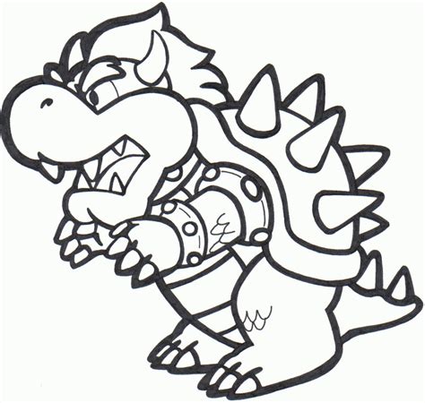 Bowser Coloring Pages Printable Printable Word Searches