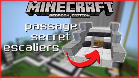 Passage Secret Dans Un Escalier Tuto Redstone 13 Minecraft Bedrock