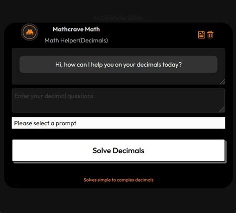 AI Decimals Solver Free Math Problem Solver With Steps MathCrave