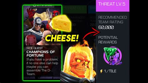 Champions Of Fortune Side Quests Week 1 Threat Level 5 Mcoc • Marvel Contest Of