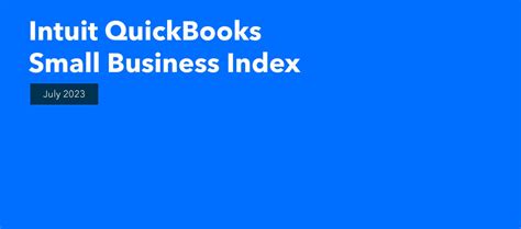 Intuit Quickbooks Small Business Index July 2023 Data And Insights Quickbooks Uk