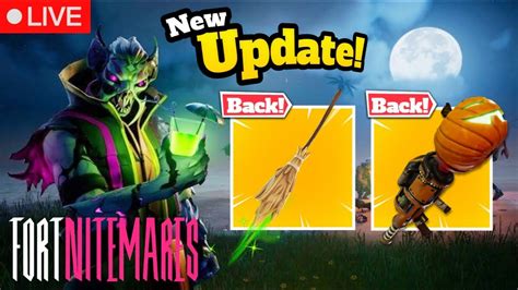 Live Fortnite New Halloween Fortnitemares Update V Is Here