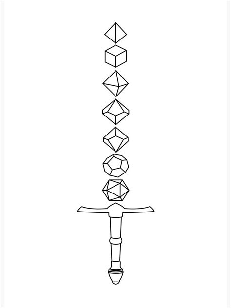 Logo Dnd Dice Drawing He Who Draws The Sword From The Stone He Shall Be