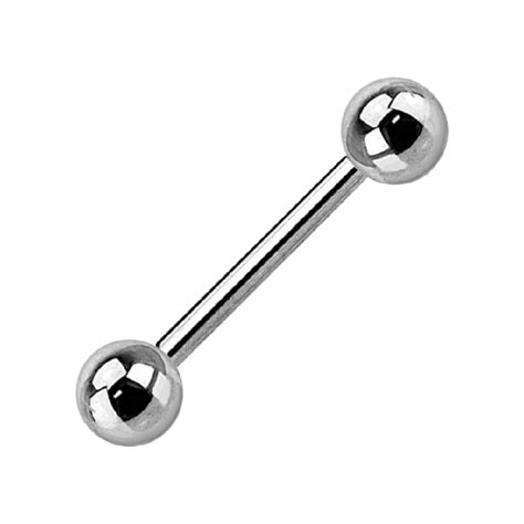 14g Stainless Steel Straight Barbell Internally Threaded