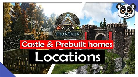 All Castle & Prebuilt Homes Locations | ARK: Fjordur - YouTube