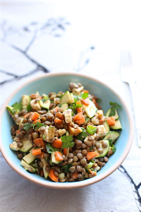 Lentil salad with toasted walnuts & feta | a splash of vanilla