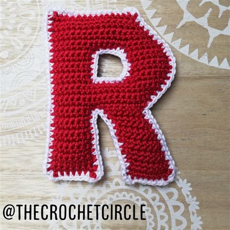 Crochet Letter R Crochet Alphabet Pattern Thecrochetcircle