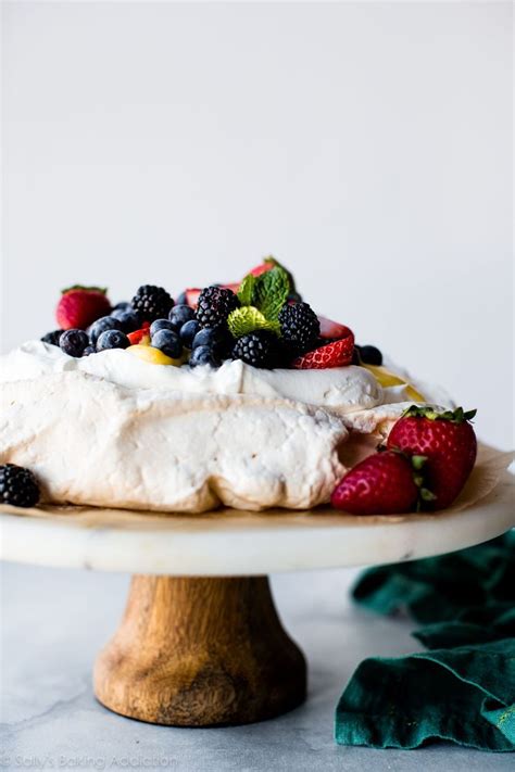 Pavlova Is Crisp On The Edges Chewy On Top And Marshmallow Soft And