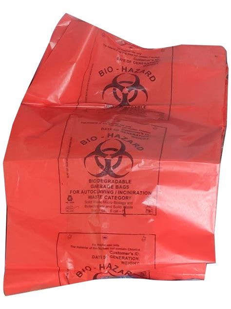 Plastic Biohazard Disposable Bags Inch At Rs Piece In