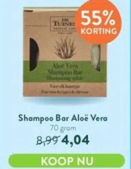 Shampoo Bar Aloë Vera 70 gram aanbieding bij Holland Barrett