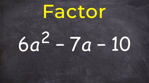 Factoring Steps In Algebra