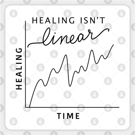 Healing Isn T Linear Healing Isnt Linear Sticker TeePublic