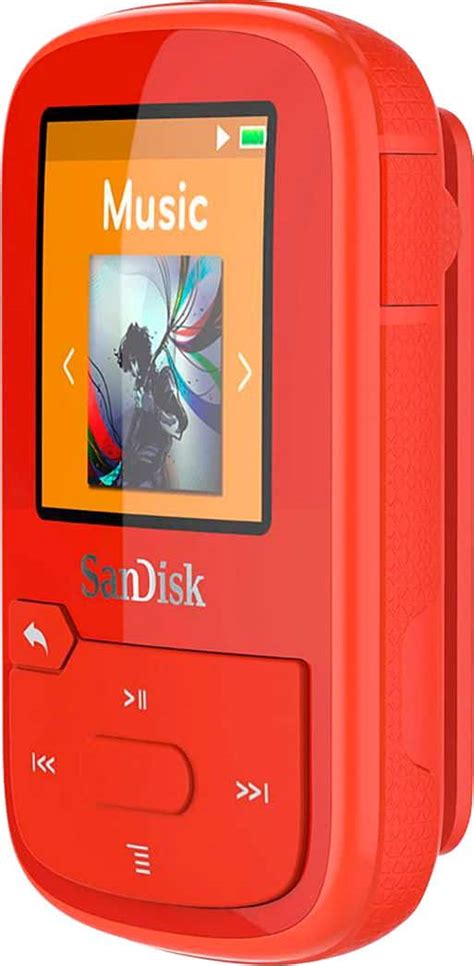 Best Buy SanDisk Clip Sport Plus 32GB MP3 Player Red SDMX32 032G G46R