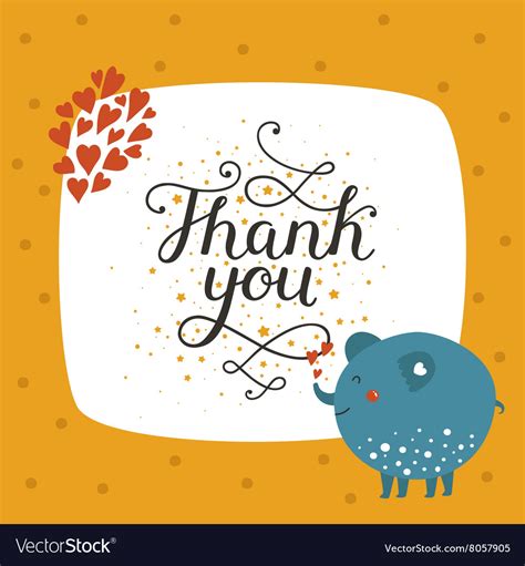 Cute animal card Royalty Free Vector Image - VectorStock