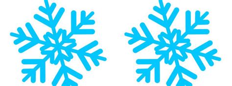 Blue Snowflake Cut Out