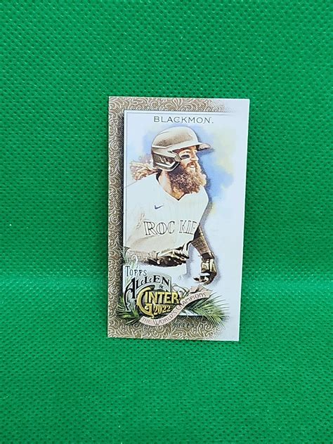 2022 Topps Allen Ginter 236 Charlie Blackmon Gold Border Mini Gold