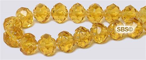 Rosebud Fire Polished Beads 6mm Topaz