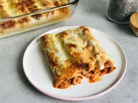 Canelones de Carne y Champiñones Receta ekilu