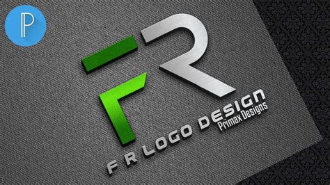 F R Logo Design Pixellab 2020 3D Mock Up Logo Design Pixellab