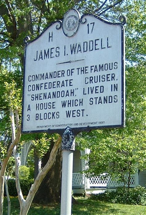 James I Waddell Marker H North Carolina Historical Markers On