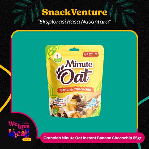 Jual Granolab Muesli Instant Oatmeal Minute Oat Banana Choco Chips 65gr