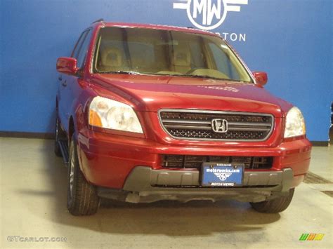 2004 Redrock Pearl Honda Pilot Ex L 4wd 74624304 Car