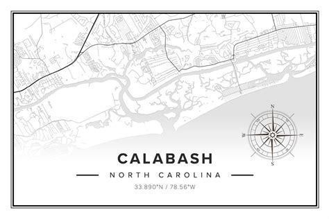 Calabash NC Map - Islands Art & Bookstore