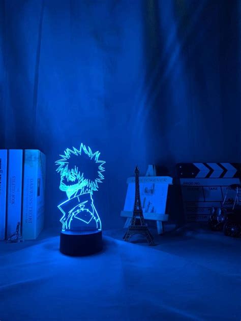 3d Anime Night Light Acrylic Lamp My Hero Academia Dabi Led Light For