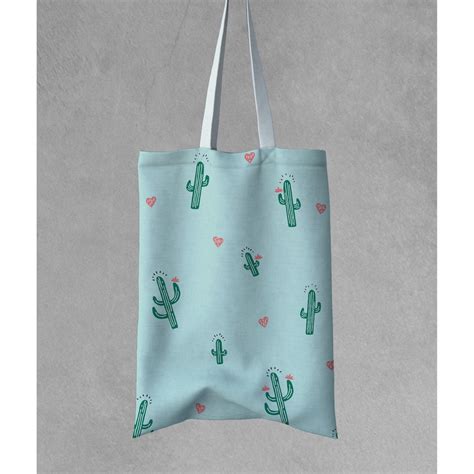 Bolsa Sacola Eco Bag Cactos Shopee Brasil