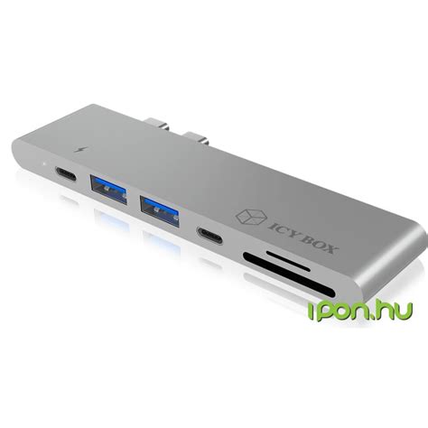 ICY BOX IB DK4037 2C Dual USB Type C Notebook DockingStation IPon Hu