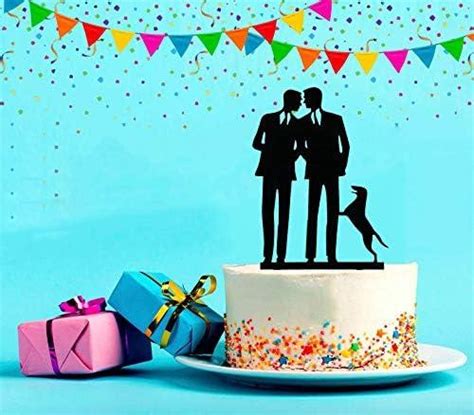 Same Sex Gay Wedding Cake Topper Anniversary Decoration Cake Topper Mr And Mr Wedding Cake