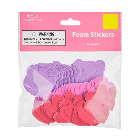 Happy Valentine S Day Foam Stickers 50 Count