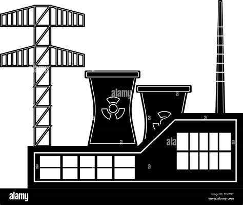 Nuclear Power Plant Icon Vector Illustration Design Stock Vector Image