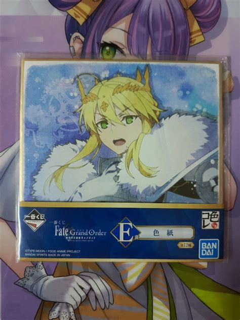 Ichiban Kuji Fate Grand Order Prize E Artoria Lancer Shikishi Hobbies