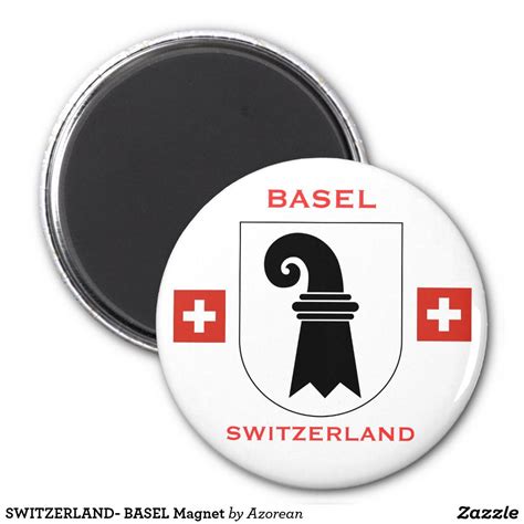 Switzerland Basel Magnet Zazzle Basel Square Magnets Custom Magnets