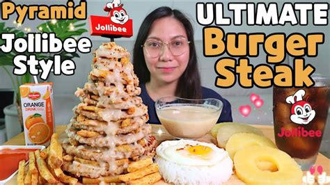 ULTIMATE BURGER JOLLIBEE STYLE MUKBANG Mukbang Philippines Chef