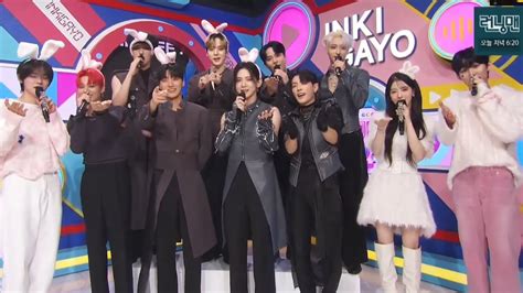 ATEEZ Interview On Inkigayo With MC Yeonjun Roh Jeong Eui Seo Bum June